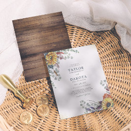 Budget Zonnebloem & Eucalyptus Groene Huwelijk