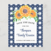 Budget Zonnebloem Familie Reünie Save The Date Kaa (Voorkant)