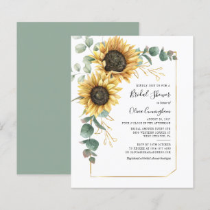 Budget Zonnebloem Geometrisch Schrift Bruiloft Fee