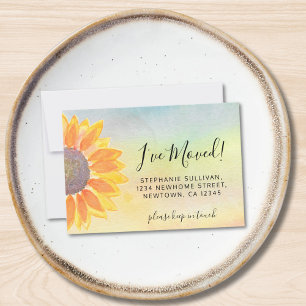 Budget Zonnebloem Ik heb de Verplaatsende Aankondi Notitiekaartje