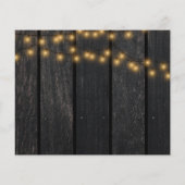 Budget zonnebloem rustieke trouw-rsvp kaart FLYER (Achterkant)