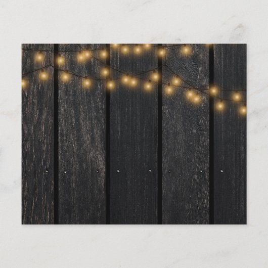 Budget zonnebloem rustige land bruiloft rsvp card (Achterkant)