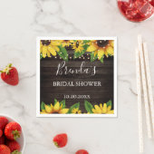 Budget Zonnebloem Schuur Hout String Lights Servet (Insitu)