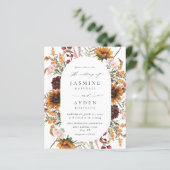 Budget Zonnebloem & Wildflowers Bloemen Huwelijk (Staand voorkant)