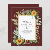 BUDGET Zonnebloemen Eucalyptus Greenery Wedding (Voorkant / Achterkant)