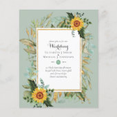 BUDGET Zonnebloemen Eucalyptus Greenery Wedding (Voorkant)