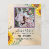 BUDGET Zonnebloemen FOTO Save Change Date Plans (Voorkant)