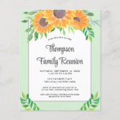 Budget Zonnebloemen Gezinsreünie (Voorkant)