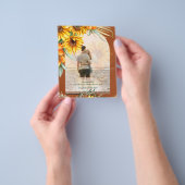 BUDGET Zonnebloemen Pampas Gras Terracotta Bruilof Flyer (Hand)