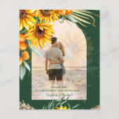 BUDGET Zonnebloemen Pampasgras Groen BOHo Trouwen Flyer (Voorkant)