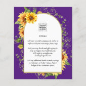 BUDGET Zonnebloemen Weduwen Nodig QR-code RSVP uit Flyer (Achterkant)