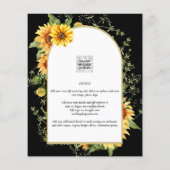 BUDGET Zonnebloemen Weduwen Nodig QR-code RSVP uit Flyer (Achterkant)