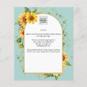 BUDGET Zonnebloemen Weduwen Nodig QR-code RSVP uit Flyer (Achterkant)