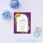 BUDGET Zonnebloemen Weduwen Nodig QR-code RSVP uit Flyer (Enkel)