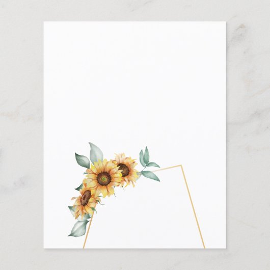 Budget zonnebloempitten Geometrisch sparen de datu Flyer (Achterkant)