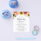 Budget zonnebloempitten Vrijgezellenfeest Floral Flyer (Enkel)