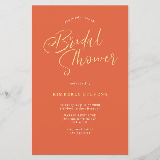 Budget zonsondergang oranje zomer vrijgezellenfees flyer (Voorkant)