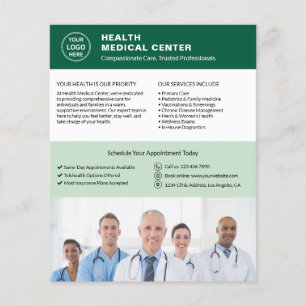 Budget Zorgkliniek Dokter Logo QR Groen Flyer