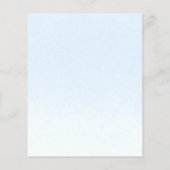 budget zuid 16 uitnodiging Floral op mosterdblauw (Achterkant)