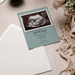 Budget Zwangerschap Aankondiging Ultrasound Foto