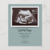 Budget Zwangerschap Aankondiging Ultrasound Foto (Voorkant)