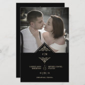 Budget zwart Golden Chic Lace Romantic Couple (Voorkant / Achterkant)