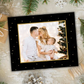 Budget Zwart Goud 5 Fotocollage Kerst Kaart