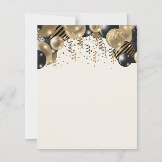 Budget Zwart Goud Ballon Arch Graduation Party (Achterkant)