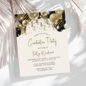 Budget Zwart Goud Ballon Arch Graduation Party