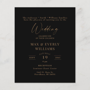 Budget Zwart & Goud Bruiloft Viering