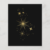Budget Zwart Goud Celestial Stars Bruiloft  (Achterkant)