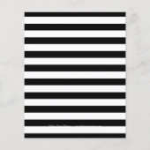 Budget zwart |Red Flag Striped Graduparty Flyer (Achterkant)