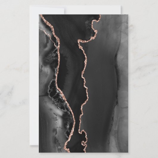 Budget zwart Roos Gold Agate Dark Weddenschap (Achterkant)