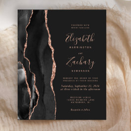 Budget zwart Roos Gold Agate Dark Weddenschap