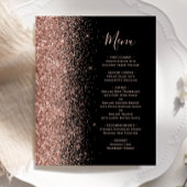 Budget zwart Roos Gold Glitter WeddenMenu