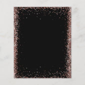 Budget Zwart Roos Goud Glitter Balloon Verjaardag (Achterkant)