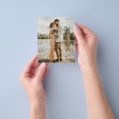 Budget Zwart Trouwen 2 Foto's Bedankt Kaarten (Hand)