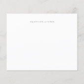 Budget zwart & Whi Calligrafie Foto slaat de datum Flyer (Achterkant)