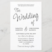 Budget Zwart-wit Alles in één bruiloft (Voorkant)