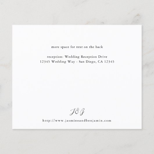 Budget Zwart & Wit Bloemen Strand Details (Achterkant)