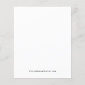 Budget Zwart & Wit Elegant Save the Date V4 (Achterkant)