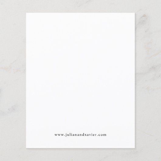 Budget Zwart & Wit Elegant Save the Date V4 (Achterkant)