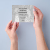 Budget zwart-wit foto landschap trouwfolder flyer (Hand)