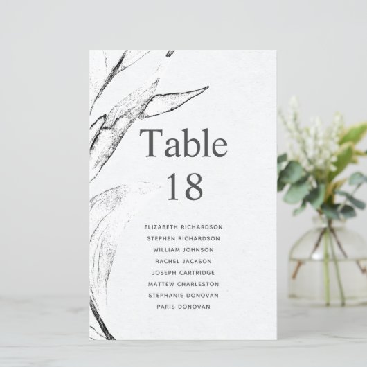 Budget zwart-wit grafische afladezetkaart (Staand voorkant)