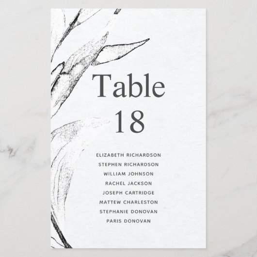 Budget zwart-wit grafische afladezetkaart (Achterkant)