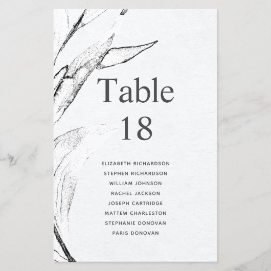 Budget zwart-wit grafische afladezetkaart (Voorkant)