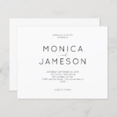 Budget zwart-wit Modern 1 Weddenschap (Voorkant / Achterkant)