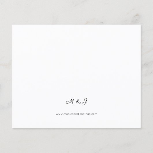 Budget zwart-wit Modern 1 Weddenschap Flyer (Achterkant)