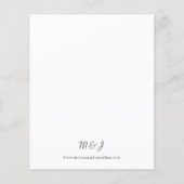 Budget zwart-wit modern 2V Flyer (Achterkant)