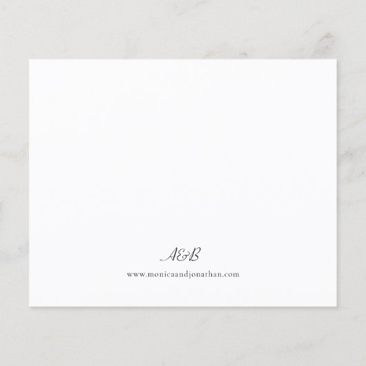 Budget zwart-wit Modern Wedding 2 (Achterkant)